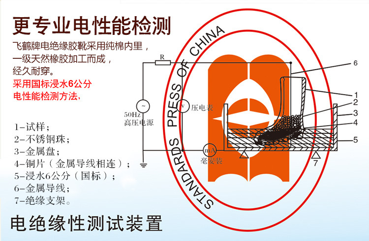 鹤壁飞鹤**雨鞋40KV高筒绝缘鞋